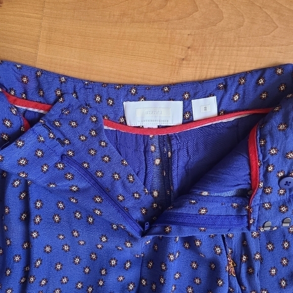 Anthropologie Ett:twa Bohemian Floral Hem Wide-leg Pants - Picture 14 of 16